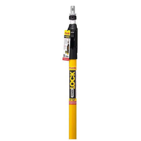 Purdy POWER LOCK Telescoping 6-12 ft. L X 1 in. D Fiberglass Extension Pole 140855661